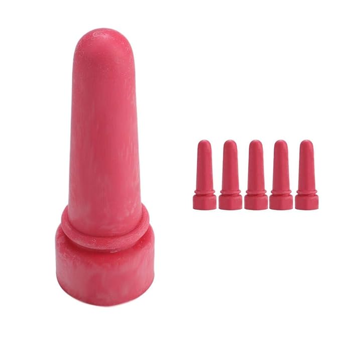 5pcs Little Cow Calf Milk Drink Nipple Soft Rubber Goat Milk Bottle Feeding Teat Mouth Rubber Calf Feeding Bottle Nipple Lamb Teats Nursing Bottle Nipples(6.9cm Length)