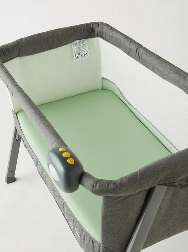 American Baby Company 100% Natural Cotton Fitted Cradle/Bassinet Sheet 36" x 18" - Soft, Breathable & Hypoallergenic Bed Sheet, Green, Neutral for Boys & Girls