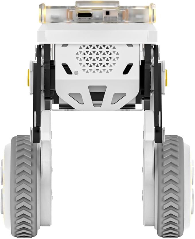 ELECFREAKS Microbit XGO Rider Starter Kit Makecode Programing, Self-Balancing Car Bionic Built-in IMU and Brushless Motor All-Metal Servo,Opens Underlying Python Protocol(Without Micro:bit)