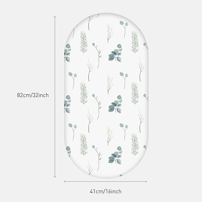 Soarwg Kids Bassinet Sheets, Bassinet Sheets for Baby Boy and Girl, Bassinet Sheet Neutral, Fit for Rectangle, Round, Oval, Hourglass Mattress, Flexible for Different Bassinet Pad/Mattress 4 Pack