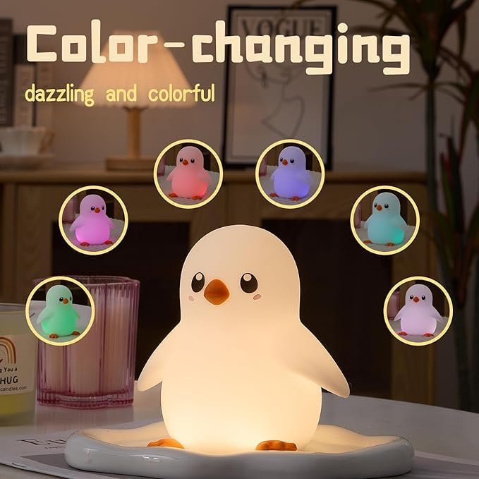 DNBFLL Penguin Night Light, Night Light for Kids,Kid Rooms Lamps, Charming lamp Decoration for Children's Rooms, Delightful Gifts for Baby Boys and Girls, Christmas Presents