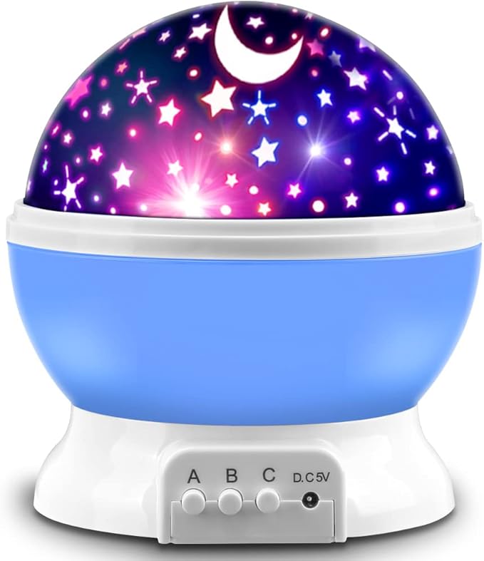 Star Projector, Night Light Lamp Fun Birthday Gifts for 1-4-6-14 Year Old Girls and Boys Kids Bedroom Decor -Blue