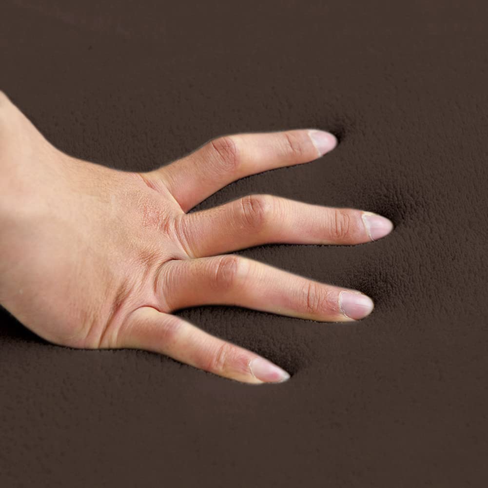 Loartee Coral Velvet Crawling Rug (4'11" X 4'11") for Toddlers - Coffee Area Rug Play Mat, Yoga Mat Exercise Pad, Carpet