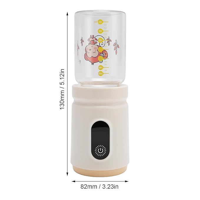 Portable Milk Warmer for Travel,6000mAh Battery Powered Portable Milk Warmer,Fast Heating & Constant Temperature Baby Bottle Warmer