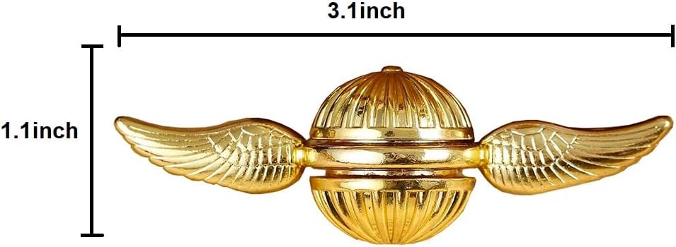 LanCipal Magic Orb Hand Finger Spinner, Gold Fidget Spinner Stress Relief Anti Anxiety Desk Decoration Toy Party Favors for Adults (Gold)