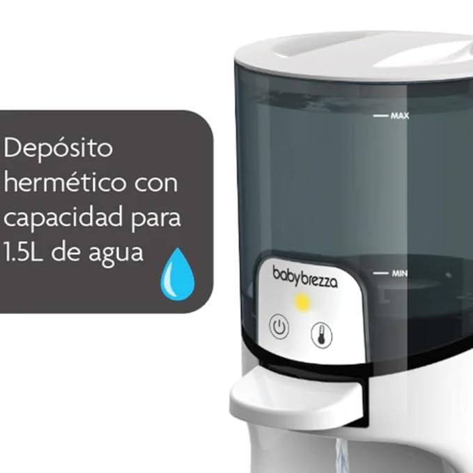 Baby Brezza Instant Baby Bottle Warmer - Fast Water Warmer Instantly Dispenses 24/7 in 3 Temperatures, White (Pack of 2)