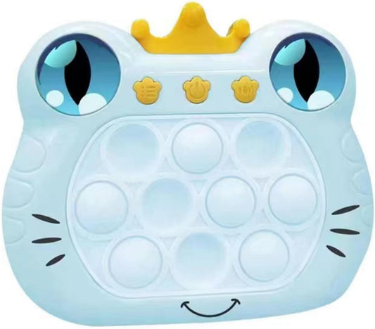 Fast Push Game,Push Game Fidget Toys,Handheld Game Console for Kids,4 Modes Games,That Exercises Reaction Ability and Improves Concentration | Gift Ideas for Kids (Frog-Blue)