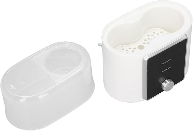 Asixxsix Baby Bottle Warmer, 2 in 1 Deep Cleansing Baby Milk Warmer, Dual Baby Bottle Warmer with Accurate Temperature Control, Heat Baby Food Jars, Constant Temperature