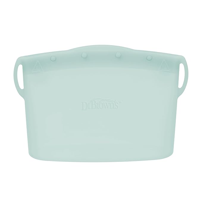 Dr. Brown's Microwave Steam Sterilizer Bag for Baby Bottles, Breast Pump Parts & Other Toddler Accessories, 100% Silicone, Reusable Sterilizing Bag