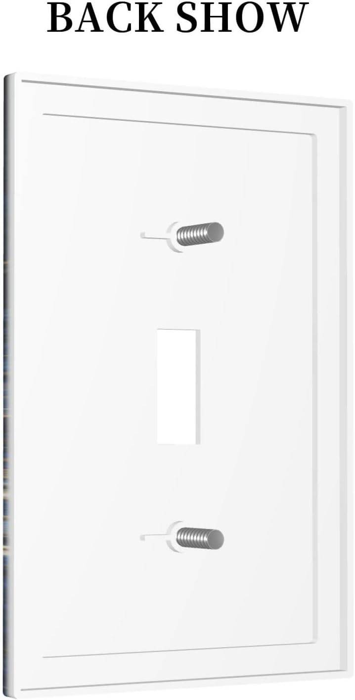 Decorative Switch Covers Plate Horror Night Blue Ocean Evil Octopus 1 Gang Wall Plate Unique Single Toggle Wall Cover Plate Jumbo Electrical Light Switch Plate Faceplate for Home Decor