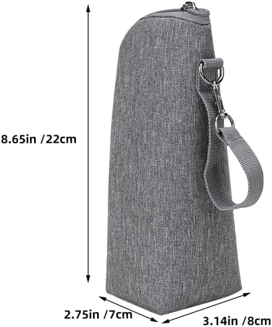 BESPORTBLE Milk Bottle Warmer Insulated Bag, 2Pcs Portable Baby Bottle Tote Insulated Breastmilk Cooler Warmer Bag for Nursing Mom Daycare Travel
