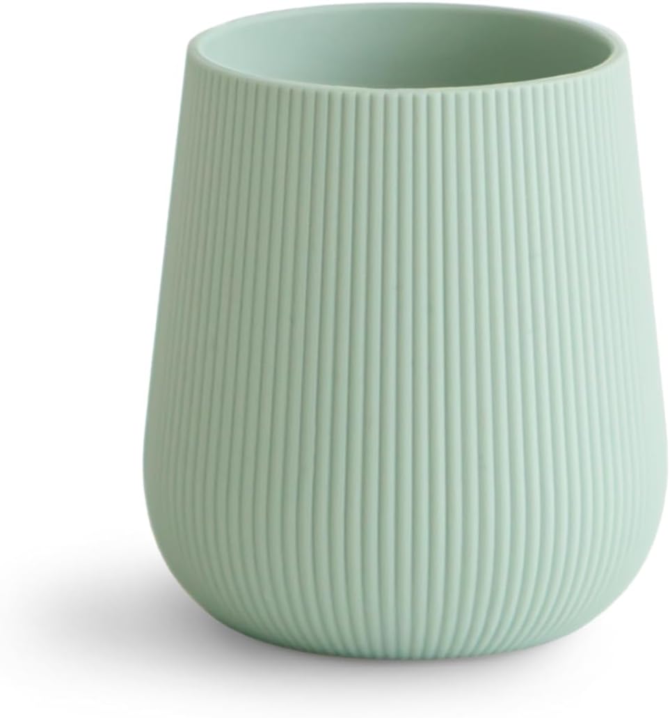 mushie Silicone Baby Starter Training Cup | 6 Months+ (Cambridge Blue)