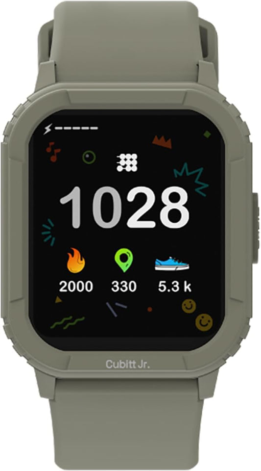 Cubitt Jr Smart Watch Fitness Tracker for Kids and Teens, with Games, Step Counter, Sleep Monitor, Heart Rate Monitor, Activity Tracker, Good Habits Alarms, 1.52" Touch Screen, IP68 Waterproof