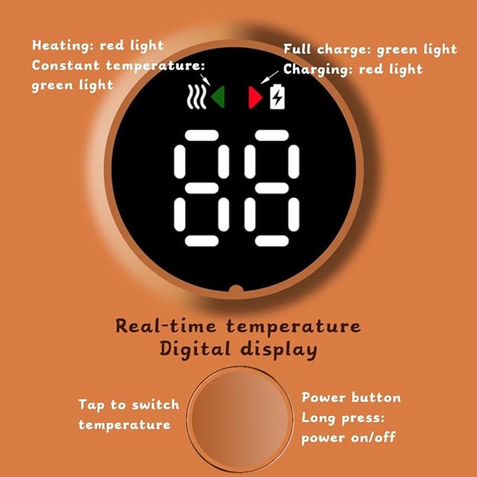 Portable Bottle Warmer,Baby Bottle Warmer,Portable Bottle Warmer for Travel,USB Rechargeable Constant Temperature Milk Warmer Universal Bottle Insulation Sleeve for Baby Formula Breast Milk(white)