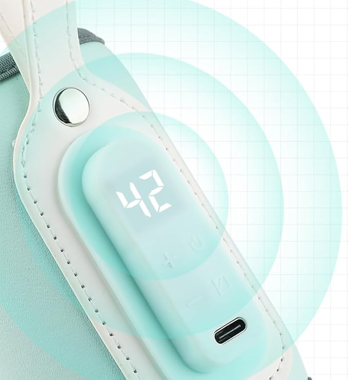 Baby Bottle Keep Warmer,Portable Travel Mug Milk Heater Thermostatic Bottle Cover Milk Bottle Heating Warmer Multifunction Thermostatic Bottle Sleeve with Tpye-E Cable for Coffee Tea,Blue