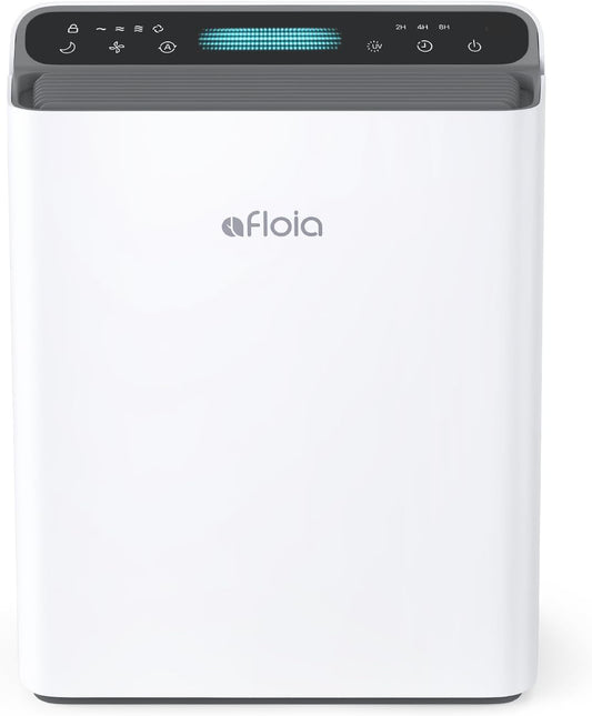 Afloia Air Purifier for Home Large Room Bedroom Up to 2000Ft² with PM2.5 Air Quality Monitor Smart Auto Mode, Washable Pre Filter Cleaner for Pet, Europa 2.0