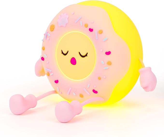 QANYI Donut Lover Light,Rechargeable Novelty Donut Lamp with Soft Touch Control and Sweet Funny Shape for Desk Decor, Birthday,Christmas,Valentine's Day Aesthetic Gifts for Girls Teens Teenages Women