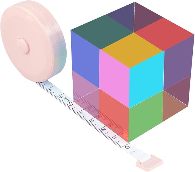 CMY Mixing Color Cube, 50mm (2 inch) Colorful Acrylic Prism for Desktop Decoration, Scientific & Educational Toys Gift for Kids, 5cm