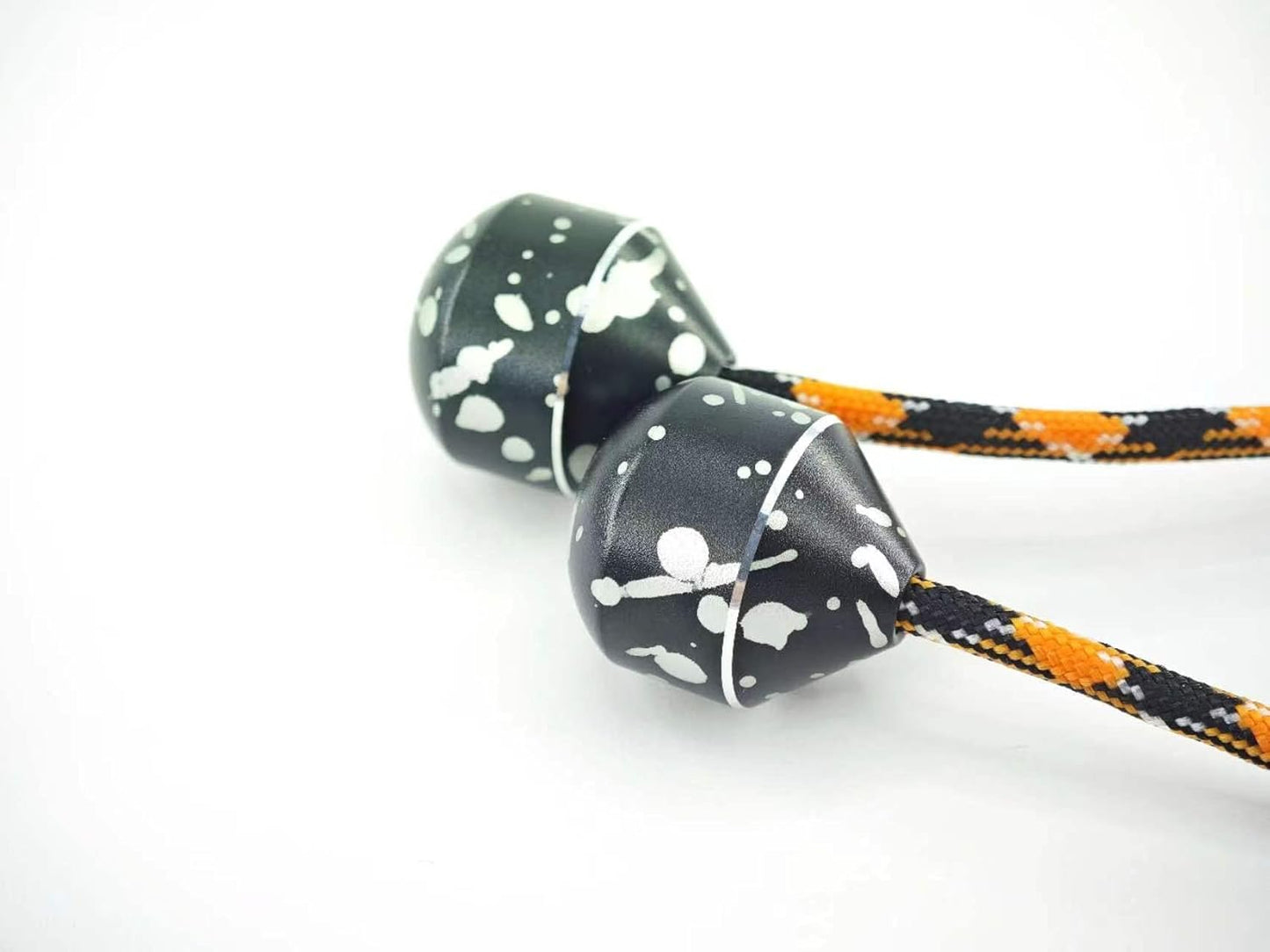 Begleri Fidget Beads - Worry Fidget Beads Spin & Bump - Made of Aluminum Alloy - Creates a Bit of Magic for You (UFO-Black&White)