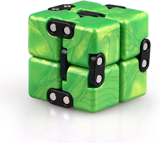 Magic Crazy Cube Stress & Anxiety Relief Toy Killing Time Fidget Toy for Kids Adults ADD ADHD (Green)