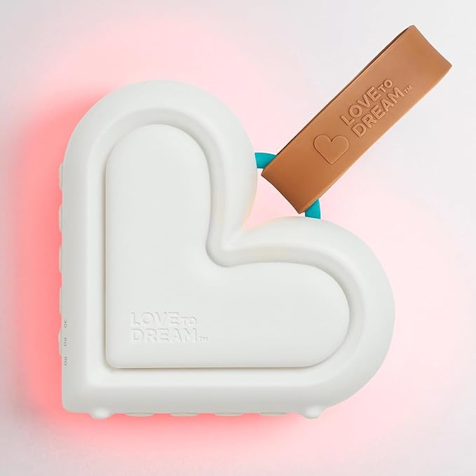 Love to Dream Sleep Machine, Baby White Noise Machine for Sleeping and Relaxing, Noise Therapy with 9 Soothing Infant Sleep Sounds with Baby Night Light, Portable Sound Machine