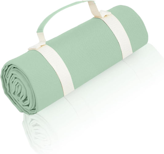 4’9” x 3’3” Compact Minimalist Water Resistant Canvas Mat,Kids/Single Use,Lightweight for Outdoor,Picnic,Beach