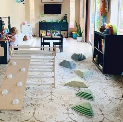 JumpOff Jo - Rocksteady - Balance & Coordination Enhancing Blocks and Stepping Foam Stones, Sensory Toys for Kids - Indoor and Outdoor Obstacle Course