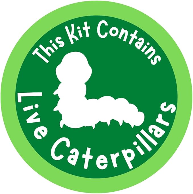 Insect Lore Butterfly Garden - Pavilion School Kit with 33 Live Caterpillars - 2ft Tall Habitat, STEM Activity Journal, Cups & Tools Included - Immersive Classroom Life Cycle Learning