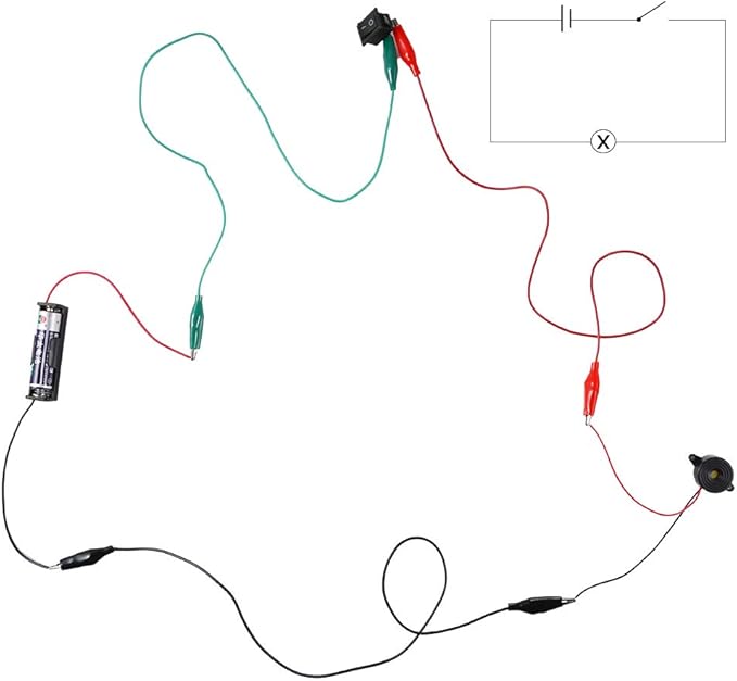 Sntieecr Electric Circuit Motor Kit, Science Experiment Educational Montessori Learning Kits Set for Kids DIY STEM Engineering Project, for Kids