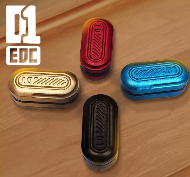 Fidget Slider EDC Adult Metal Fidget Toys ADHD Tool Anxiety Stress Relief Toys Fun Office Desk Toys Gifts for Boyfriend and Father (Golden)