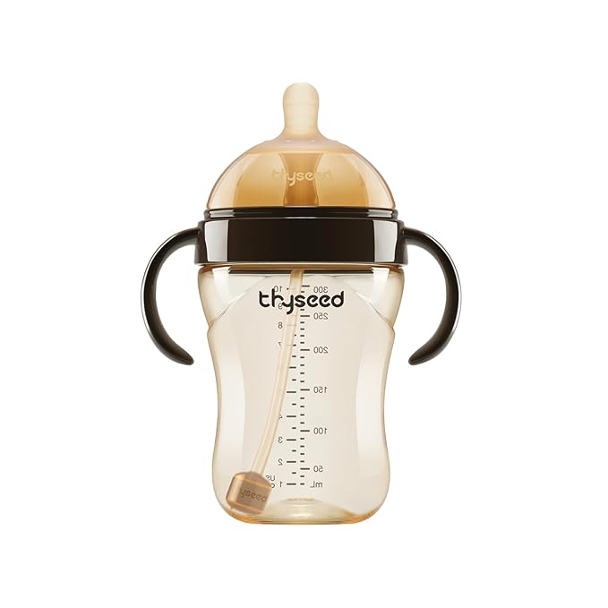 Thyseed PPSU Natural Breast-Like Bottle with Nipple(7-10 Months),10oz，1pack