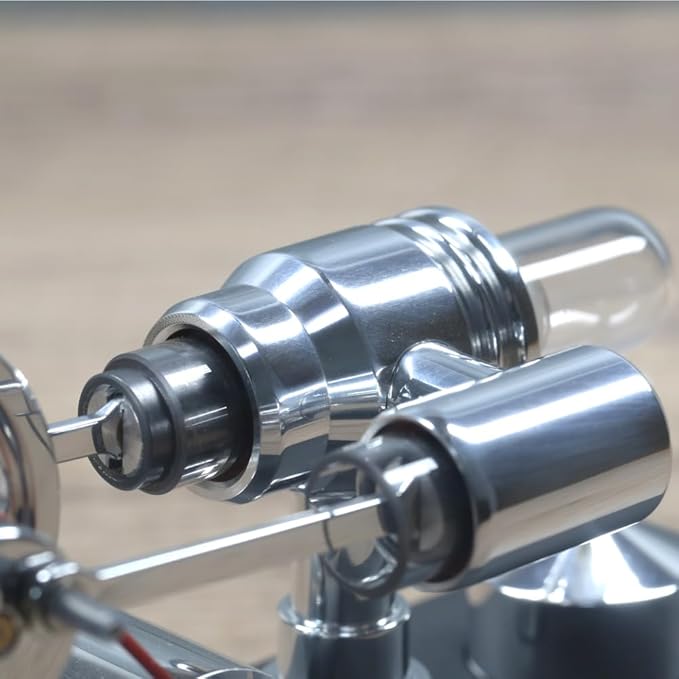 Sunnytech Hot Air Stirling Engine Motor Electricity Generator Educational Colorful LED SC (SC011)