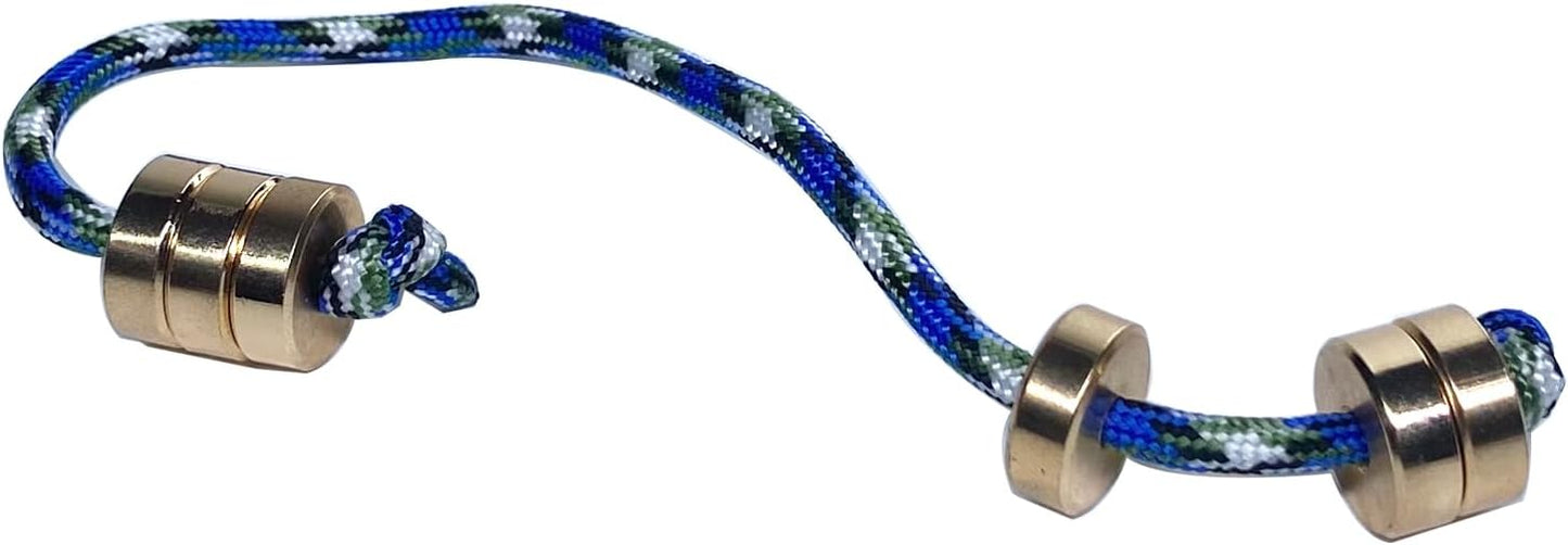 3 Pcs Fidget Beads Fidget Toy Copper Worry Fidget Beads Spin Bump EDC Novelty and Gag for Men Women Teens Skill Players (Bead)