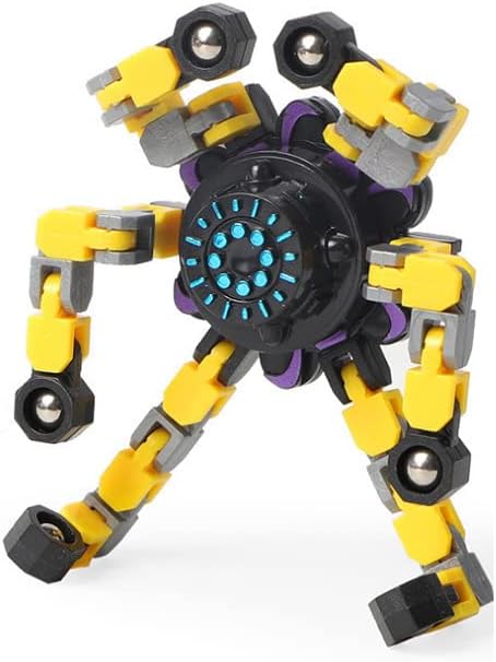 2024 New Fidget Toy Robot Spinners Sensory Toy (Yellow), Small