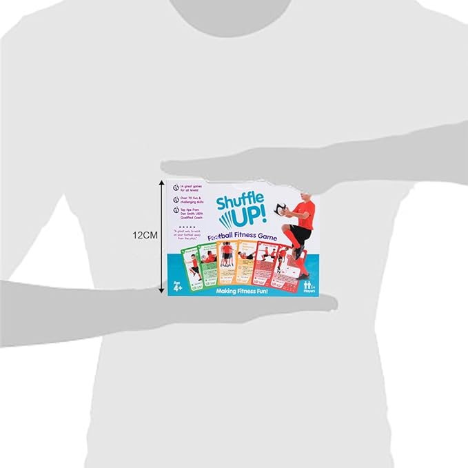 Shuffle Up Soccer Card Games - 70+ Fun & Active Skills Cards for Kids, Fitness Cards Develop Fundamentals, Stamina & Strength, Easy to Play for Kids | Multiple Skills Level Card Include 2 Dices