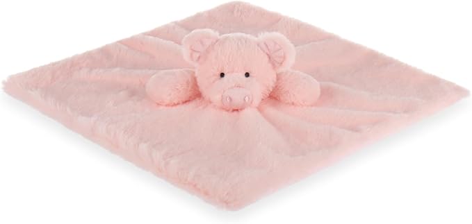 Apricot Lamb Smart Pig Security Blanket for Babies, Soft Loveys for Baby Boy and Girl, 14 Inches for Infant and Toddlers