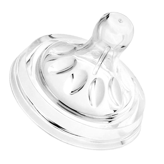 Bottle Nipples 9×5×5 4Pcs Bottle Nipples Transparent Soft Silicone Baby Bottles Nipples for 6 to 12 Month Old Infant