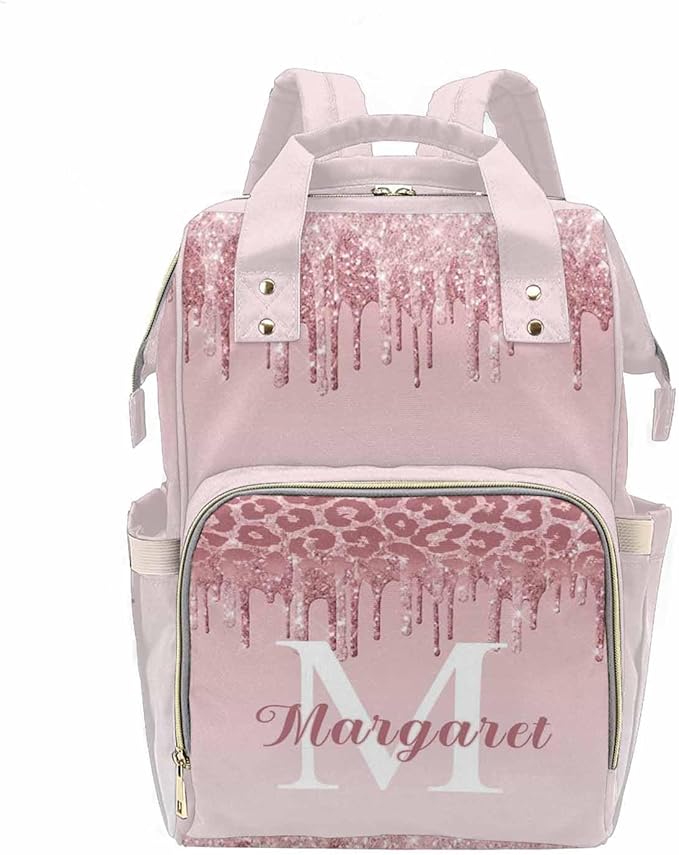 D-Story Custom Name Backpack For Mom Custom Backpack With Name Nappy Backpack Birthday Gift Casual Daypack Baby Diaper Bag Customized