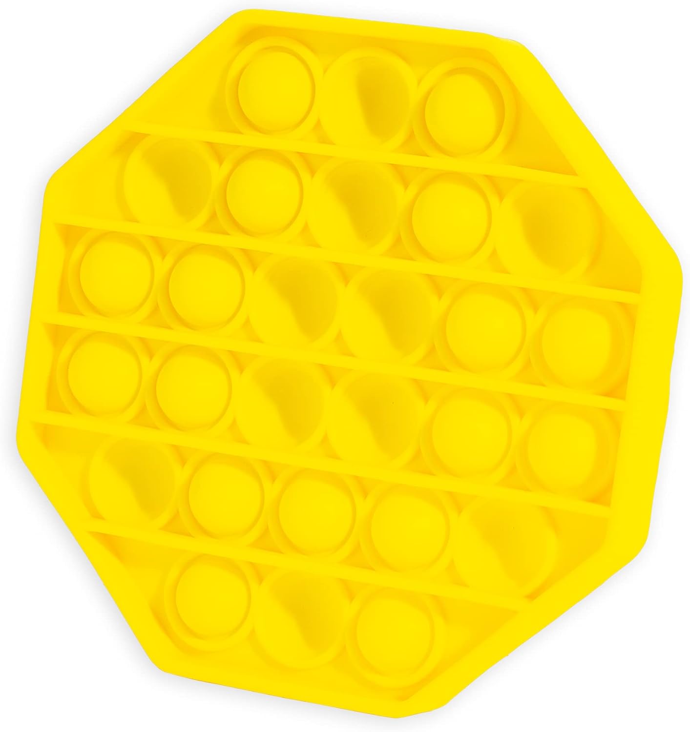 Sensory Builder: Push Pop Bubble Fidget Sensory Toy for Anxiety, Autism, ADD and ADHU, popit Special Needs Stress Reliever: Popit Set of 4 (Round, Square, Octagon and Heart)