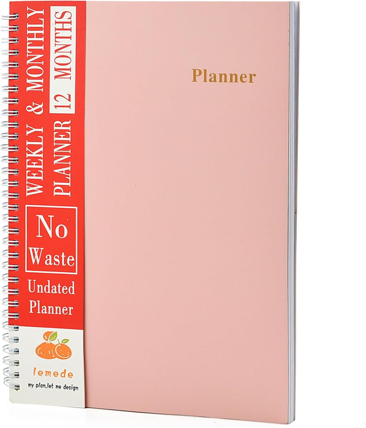 8.5"×11" Undated Weekly Planner, 158 Pages Non Date Monthly Planner Weekly To Do List Notepad with Goals & Note, A4 Large Blank Monthly Planners for Women Men Homeschool Office Supplies