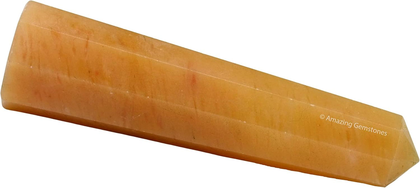Amazing Gemstone Yellow Aventurine Crystal Towers - Natural Healing Crystal Point Obelisk for Reiki Healing and Crystal Grid (3 Inch)