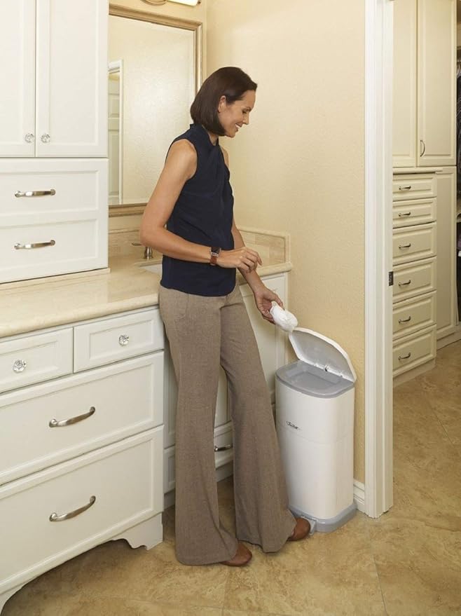 Janibell Akord 330 Adult Diaper Disposal System Refill Liners 2 Count 1 Box of 2 Rolls Continuous Liner Bags with Odor-Locking for Adult Diaper Pail for Seniors Odor Control