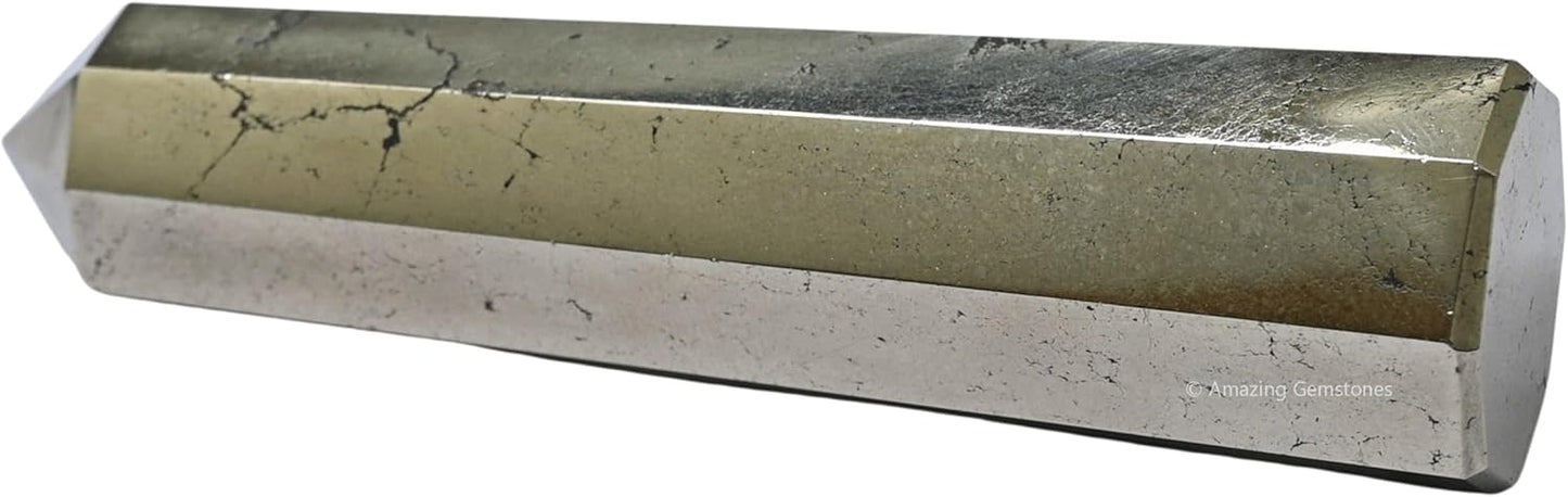 Amazing Gemstone Pyrite Crystal Towers - Natural Healing Crystal Point Obelisk for Reiki Healing and Crystal Grid (2 Inch to 3 Inch)