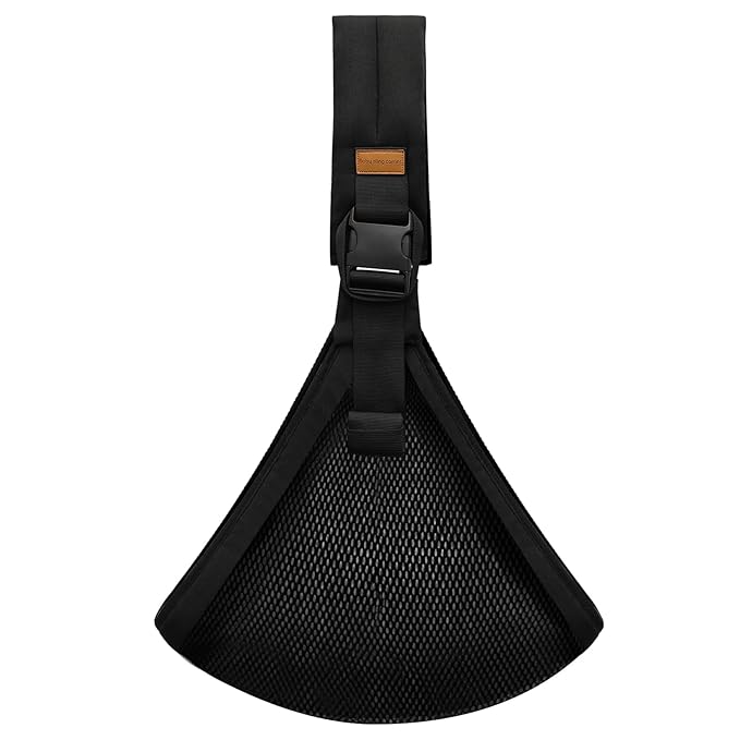 Baby Sling Carrier Newborn to Toddler Adjustable One-Shoulder Design with Hip Seat Support, Labor-Saving Baby Wraps Carrier 10-30 lbs(Mesh,Black)