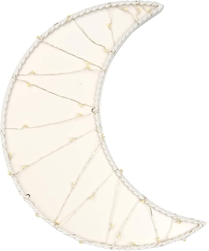 Lambs & Ivy Signature Moon LED Light Up Wall Decor/Wall Hanging