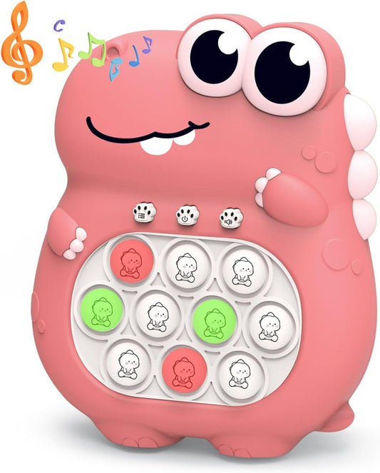 Fast Push Bubble Pop Fidget Toy, Electronic Light Up Game Console, Cool Birthday Gifts for 6 7 8 9 10-12 Year Boys and Girls Pop Up Stress Relief Toy, Concentration Speed Puzzle Game for Kids