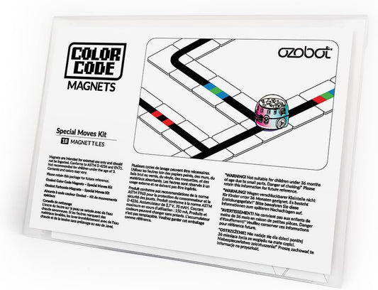 Color Code Magnets Special Moves Kit:Interactive Coding Learning Tool for Kids Ages 3+,Enhances Logic & Problem-Solving Skills,18 Tiles, Evo & Color Codes Magnets Base Kit Required Not Included