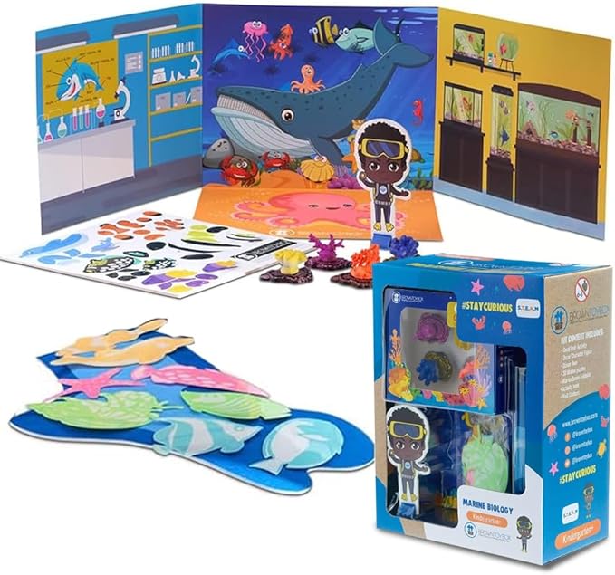 Educational Science STEM Kit for Kids Ages 6–8- Gift for Boys & Girls (Oscar Marine)