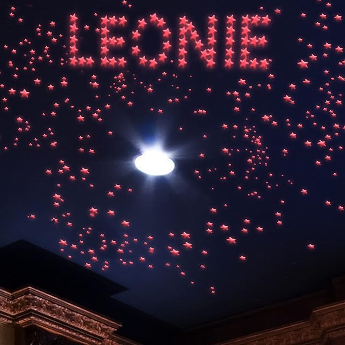 Glow in The Dark Stars Decals Decor 633 Pcs Luminous Dot Stars, 3D Starry Stars Glow in The Dark Stickers for Ceiling or Wall and Kids Bedroom Décor