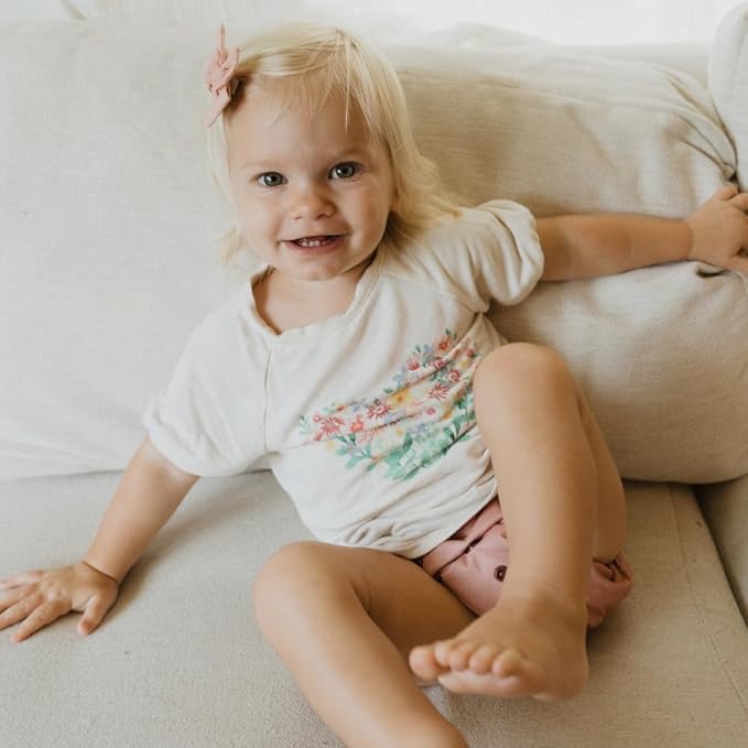 Nora's Nursery Cloth Diapers 7 Pack with 7 Inserts & 1 Wet Bag - Waterproof Cover, Washable, Reusable & One Size Adjustable Pocket Diapers for Newborns and Toddlers - Ballet Slippers